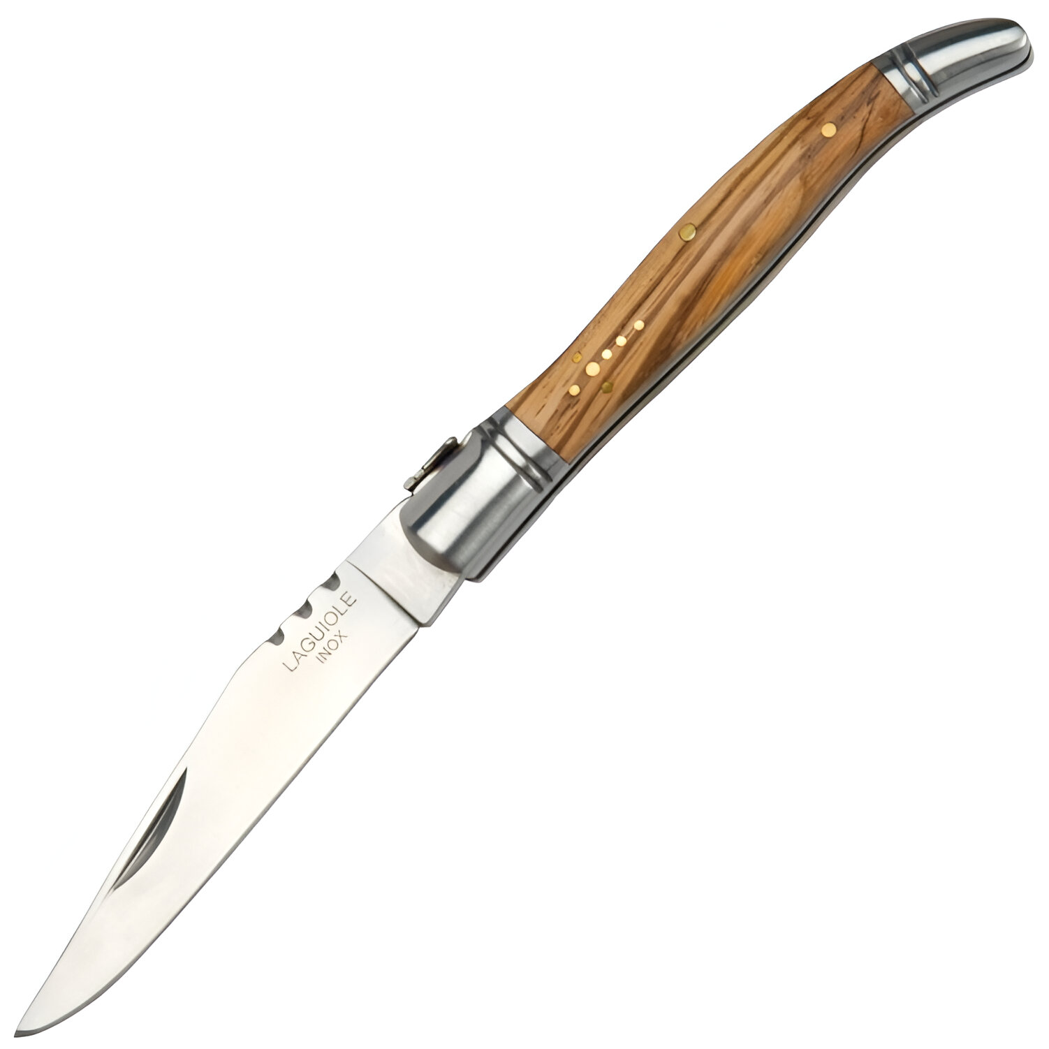 JKR Tradiční španělský zavírací nůž s čepelí 10 cm a střenkami z olivového dřeva
