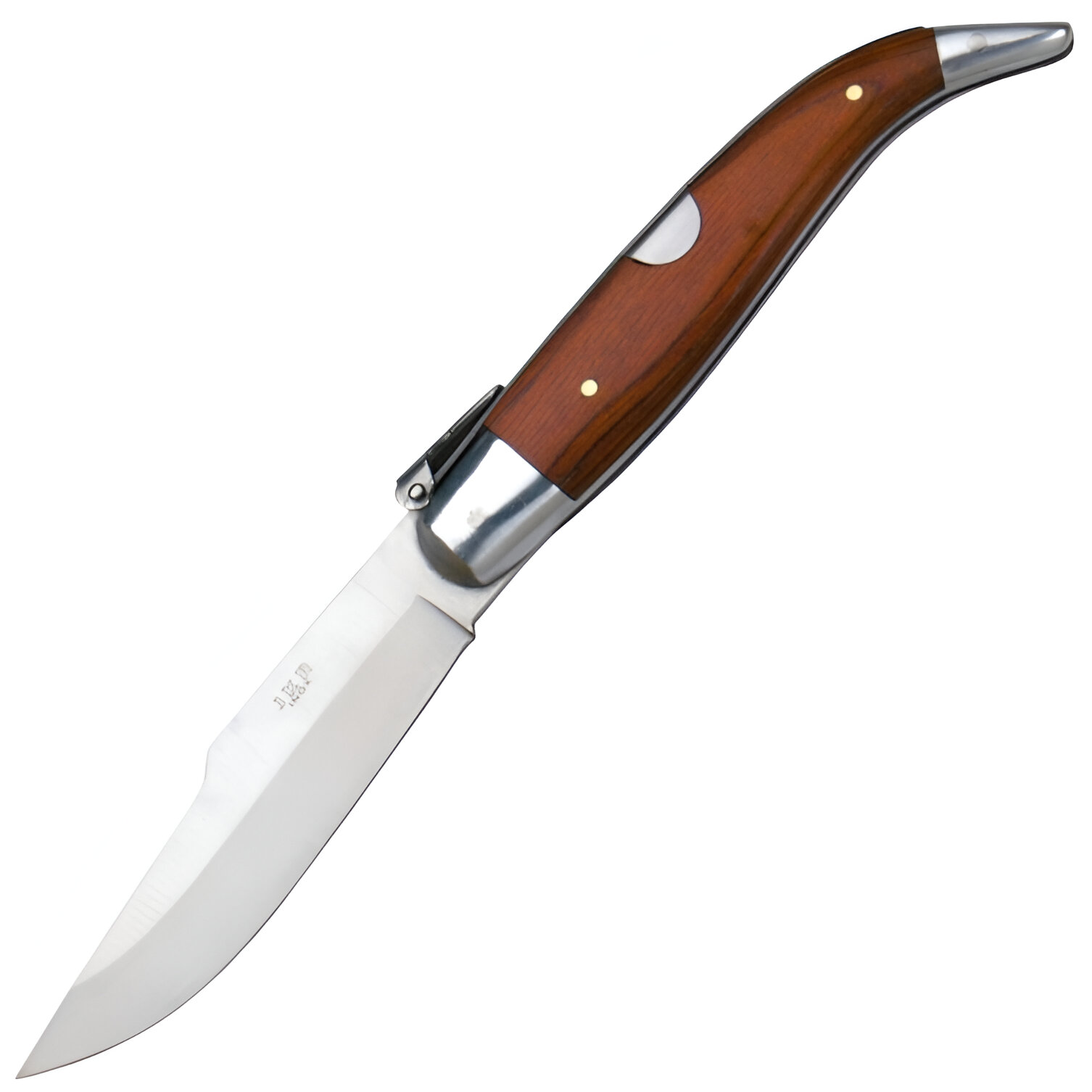 JKR Tradiční španělský zavírací nůž s čepelí 8 cm a střenkami z červeného dřeva