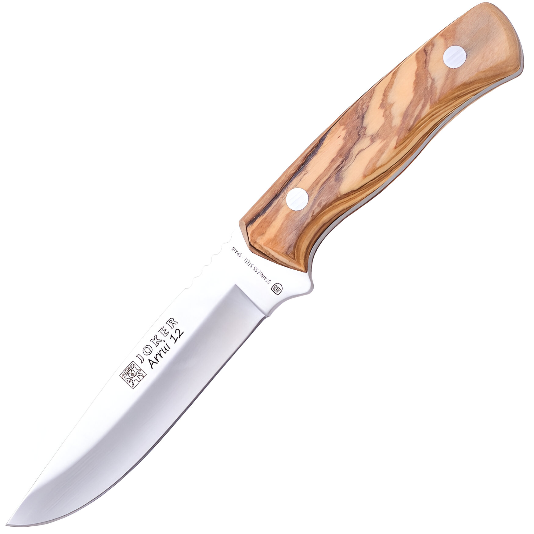 Joker Arrui 12 - Bushcraftový nůž, 12 cm, olivové dřevo