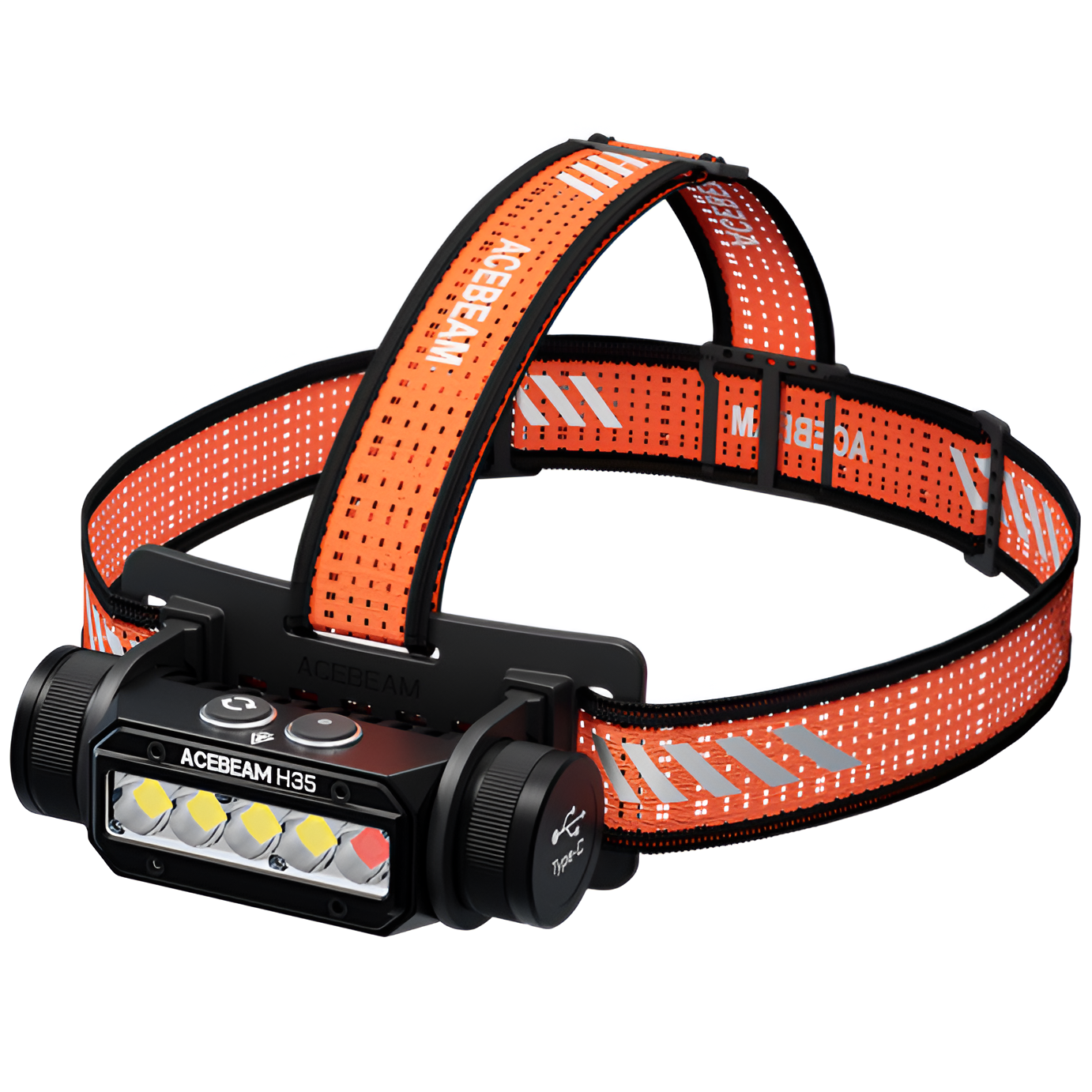 AceBeam H35, 2600 lm, schwarz – LED-Stirnlampe, Schwarz