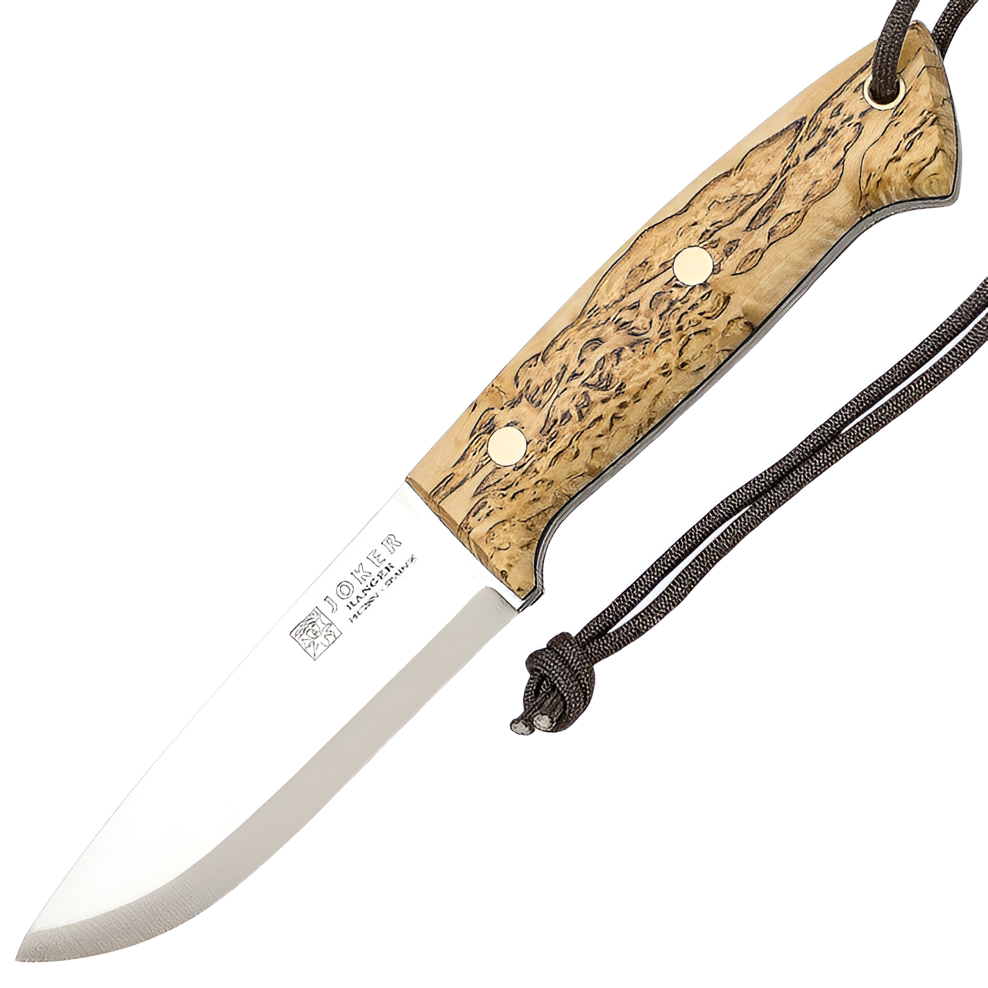 Joker Ranger - Bushcraftmesser, 11 cm, Maserbirke